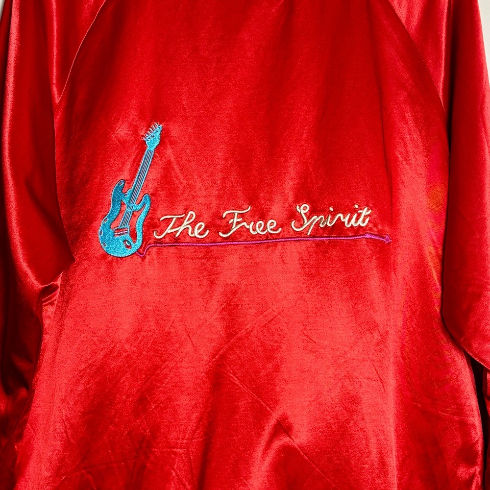 Scotch & Soda Amsterdam Souvenir Red Bomber Jacket Sz M - Picture 11 of 13